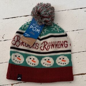 Brooks Festive Snowman Beanie